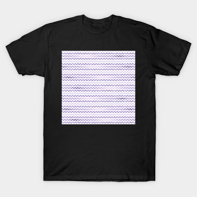 Chevron Purple Zigzag T-Shirt by SpiceTree